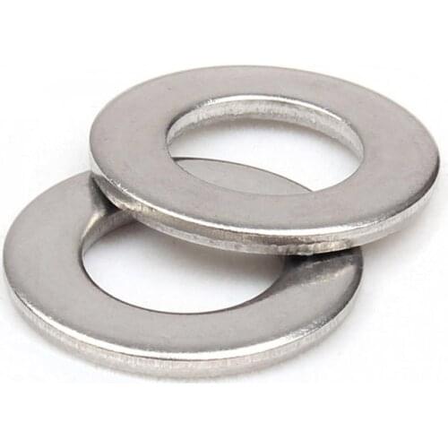Flat Repair Mudguard Penny Washers GB848 304 Stainless Steel Round Washer M2.5 M3 M4 M5 M6 M8 M10 M12 M14 M16 M18 M20