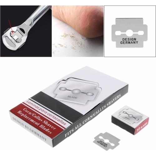 20Pcs Silver Carbon Steel Replacement Blades For Hard Skin Remover Hand Foot File Foot Care Pedicure Machine