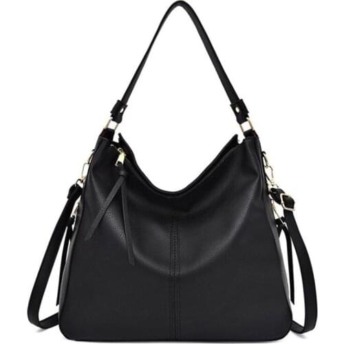 New Fashion Simple PU Leather Single Shoulder Bags Messenger Tassels Large Capacity Luxury Women Bags Totes Ladies