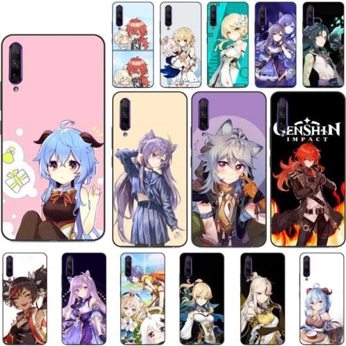 YNDFCNB Genshin Impact Phone Case for Huawei Y5 II Y6 II Y5 Y6 Y7 Prime Y7Plus Y9 2018 2019