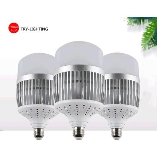 High power LED lamp E27 E40 LED bulb AC220V 30W 50W 80W 100W 150W Smart IC Lampada LED Spotlight Table Lamps light