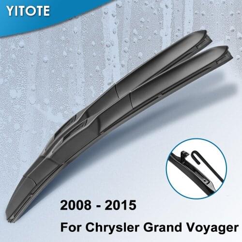 YITOTE Windscreen Hybrid Wiper Blades for Chrysler Grand Voyager Fifth Generation 2008 2009 2010 2011 2012 2013 2014 2015