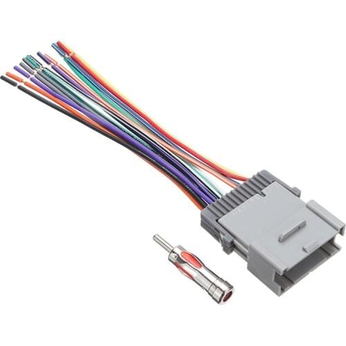 1pcs Stereo Radio Wiring Harness For GMC For Chevy For Buick Car Stereo Radio Wiring Harness Antenna Adapter Car Accessories