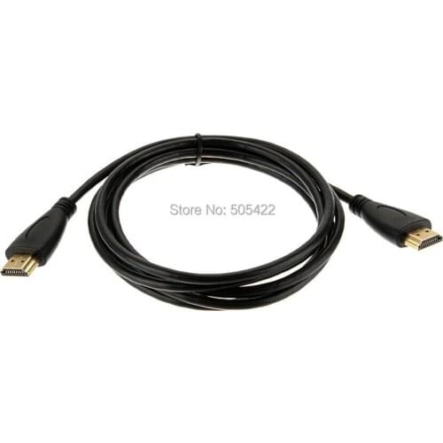 100pcs/lot 1.8m Gold Plate HDMI Cable For Bluray 3D DVD For PS3 HDTV For XBOX LCD HD TV 1080P High Quality