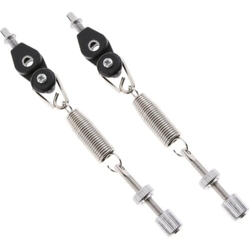 2pcs Bass Drum Foot Pedal Spring with D-ring Springs Tensioner for Drummer