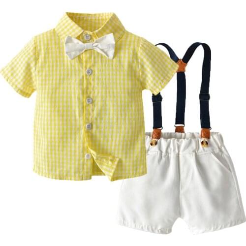 3m 6m 9m 12m 18m 24m newborn clothes 100 cotton shirts rompers+shorts+bow tie+caps 4pcs/set boys clothes infant baby outfits