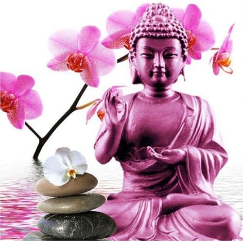 5D DIY Full Square/Round Diamond embroidery"Buddha statue"Cross Stitch Rhinestone Diamond Painting Mosaic Wall Sticker Gift SX06