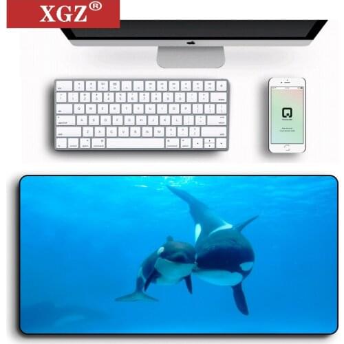 Animal Whale Large Game Table Mat Lengthened Computer Mat Mouse Pad Player Office Keyboard Muse Non-slip Waterproof Pad Non-slip