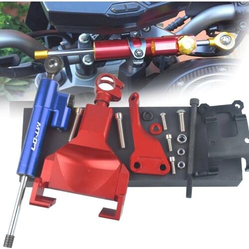 FOR YAMAHA MT-07 MT07 Moto Cage 2014 2015 2016 2017 2018 Motorcycle FZ MT 07 tabilizer Steering Damper Mounting Bracket Support