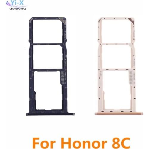 10pcs/lot SIM Card Tray Slot Holder Adapter for Huawei Honor 8C Phone Spare Parts