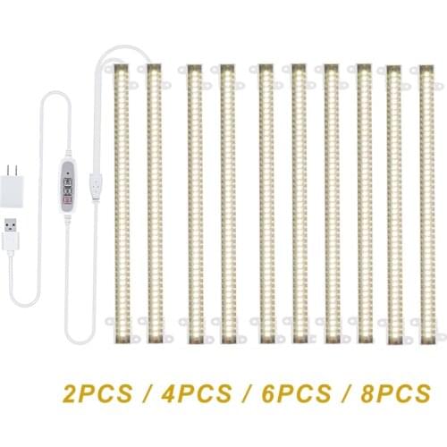 Indoor Phytolamp For Plants LED Grow Light Strips 2pcs 4pcs 6pcs 8pcs Full Spectrum Grow Light Phyto Lamp Bar With Timer Dimming
