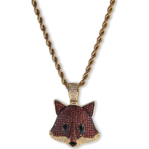 Hip Hop Fashion Men jewelry Pendent Necklace Ice Out Cuban Chain Gold & silver color Men gorgeous pendent Set For men