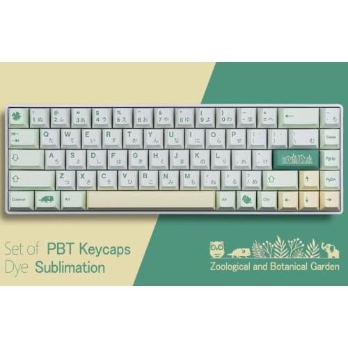 Zoo , PBT Keycaps 139 Keys Cherry Profile Dye Sub Keycaps Japanese Keycap Suitable for MX Switches Mechanical Keyboard/Game mech