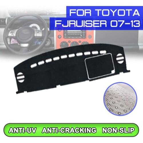 Car Dashboard Mat Anti-dirty Non-slip Dash Cover Mat UV Protection Shade for Toyota FJ CRUISER 2007 2008 2009 2010 2011-2013