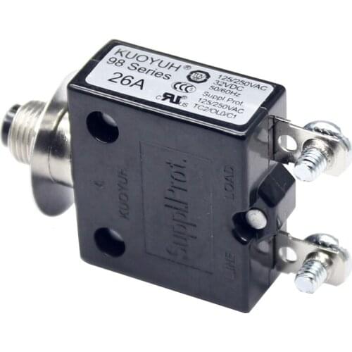 KUOYUH 98 26A Circuit breakers of Micro Thermal Protector with Screw PIN