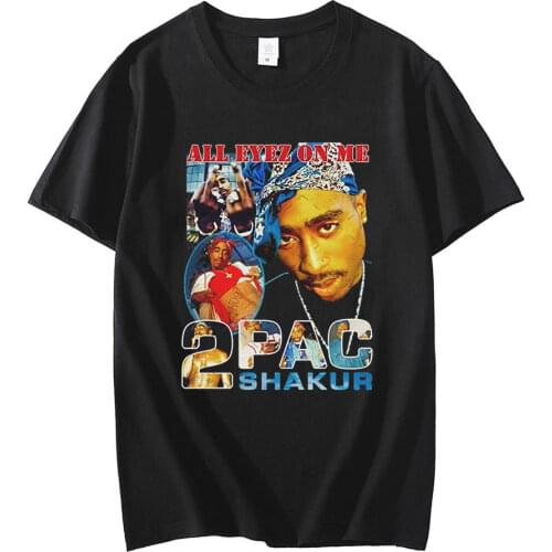 Hot Sale T-shirts Tupac 2pac Cartoon Fashion for Couple New Shirts Short Sleeves Clothing Oversized Unisex Tee Manga New TShirts