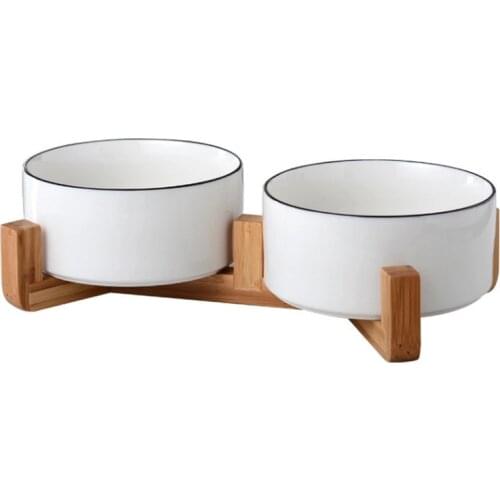 New High Grade Ceramic Cat Bowls Pet Eating Bowl Cat Feeder Gold Line Porcelain Dog Bowls Pet Water Bowl Popular Pet Supplies