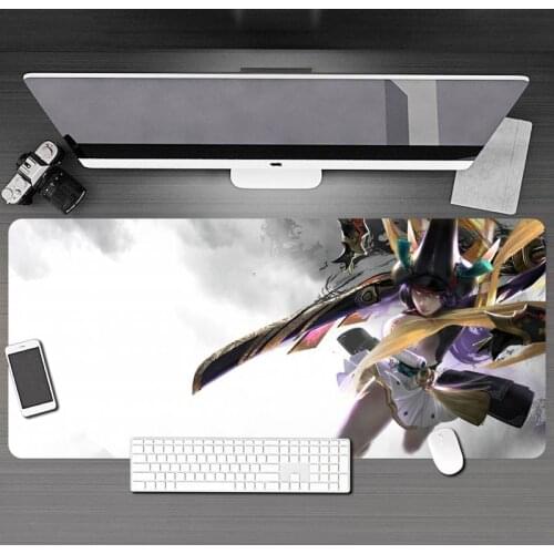 New Wuxia Game Naraka Bladepoint Mouse Pad Ning Hongye Yoto Hime Mousepad Rubber Lock Edge Gamer Mouse Mat Keyboard Desk Pad