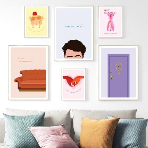 Nordic Illustration Poster Marco Friends TV Show Accessories Smelly Cat Classic Wall Art Canvas Painting Picture For Home Decor