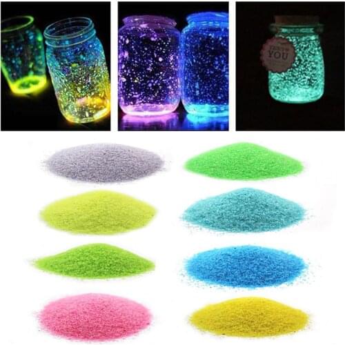 50g Luminous Sand Glow in The Dark Party DIY Bright Paint Star Wishing Bottle Fluorescent Particles Toy