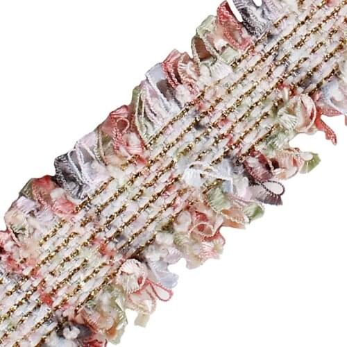 T2549 DIY Clothes Edge Bag Pillow Curtain Belt Decorative Accessories Lace Ribbon Fringe Tassel Trimming Craft 5yards