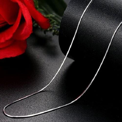 YANHUI High quality fashion hot sell snake chain 925 sterling silver ladies`snake necklaces jewelry gift wholesale