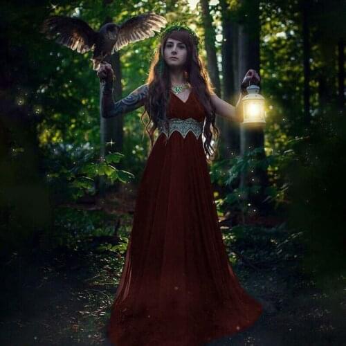 2021 Medieval Costume S-5XL Victorian Princess Cosplay Shoulder Off Long Dress Party Halloween Costume for Women Party Vestidos