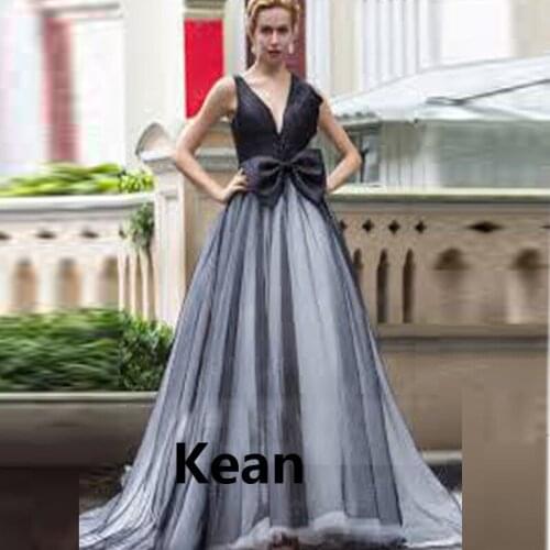 Plus Evening Dress Halter neck Illusion Bow Islamic Dubai Kaftan Saudi Arabic Evening Gown Prom Dress vestidos de festa