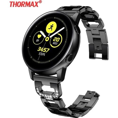 20mm Strap For Samsung Galaxy Watch Active Stainless Steel Watchband watch For Samsung Gear S2 R500 wristband Bracelet belt band