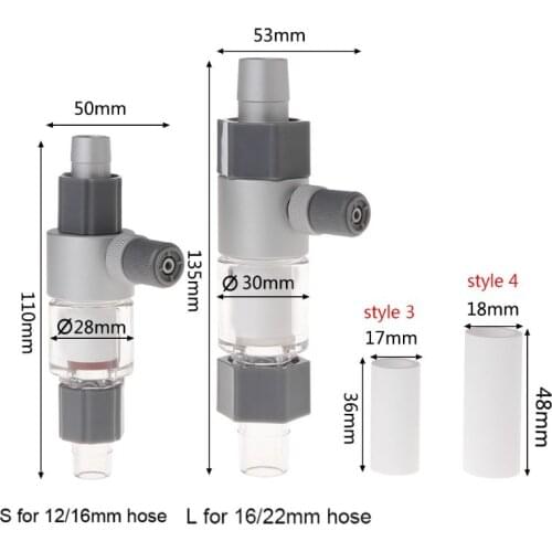 2021 New CO2 Atomizer Diffuser External Reactor Aquarium Fish Tank For 12/16mm 16/22mm