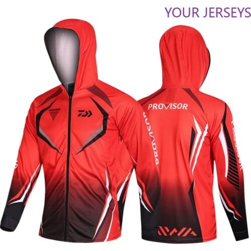 2022 Famous Brand Men Daiwa Sports Fishing Outdoor Mesh Breathable Hood Mens Clothes Dawa New White Jersey DAIWA Pesca