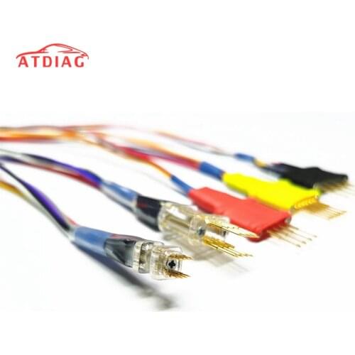 5pcs cable Wires Pins Probes adapter Supports iProg/Xprog For ECU In-Circuit Without Soldering