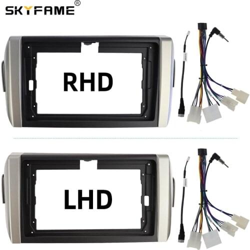 Car Radio Fascia Frame Cable For TOYOTA INNOVA 2016 Stereo Android Dashboard Kit Face Plate