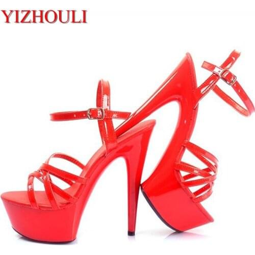 White / Pink / Black 15CM Super High Heel Platforms Pole Dance / Performance / Star / Model Shoes, Wedding Dance Shoes