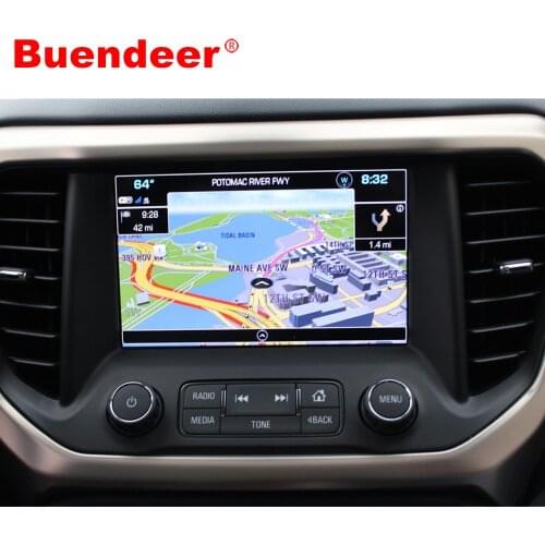 Buendeer Tempered Glass for 8 Inch GMC Acadia 2019 2018 2017 2016 Navigation Touch Screen protector Auto interior accessories