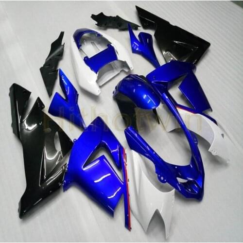 ABS Plastic Bodywork Set for ZX10R 2004 2005 ZX-10R Full fairing kits black Custom motorcycle panels ABS fairing