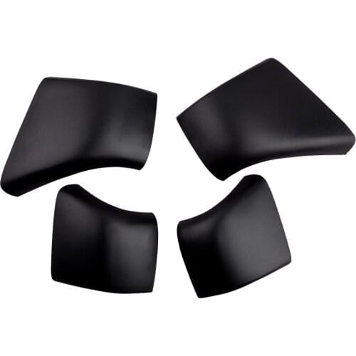 CITALL 4Pcs Car Black Roof Rack Cover Cap Rail End Shell Plastic Accessories Fit For Tesla Model 3 2017 2018 2019 2020