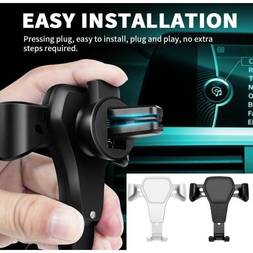 For Ford Fiesta Mondeo Fusion Explorer 1pc Gravity Auto Phone Holder Car Air Vent Clip Mount Mobile Phone Holder CellPhone Stand