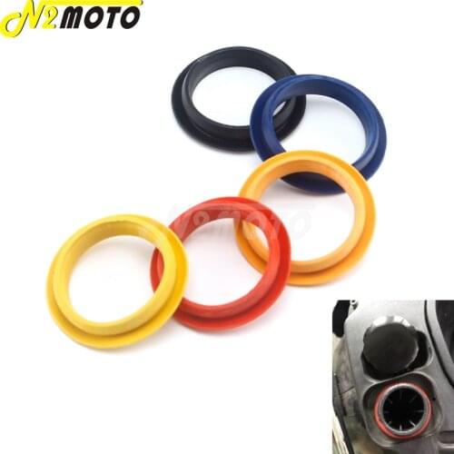 Red Black Yellow Blue Orange Motorcycle Circle Gas Cap Oil Tank Gasket Cap Dust Fuel Tank Soft Rubber Ring For Vespa GTS 300