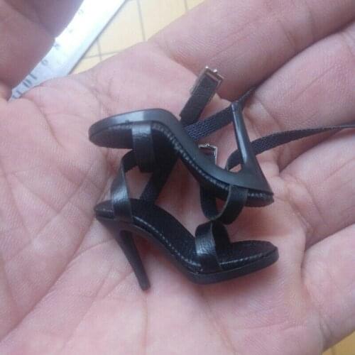 Black high heel sandals Model Toy For 1/6th 12" Female PH Figure Doll
