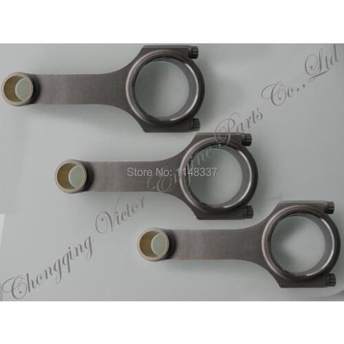 Customized H-beam forged connecting rod with bolts for Chrysler