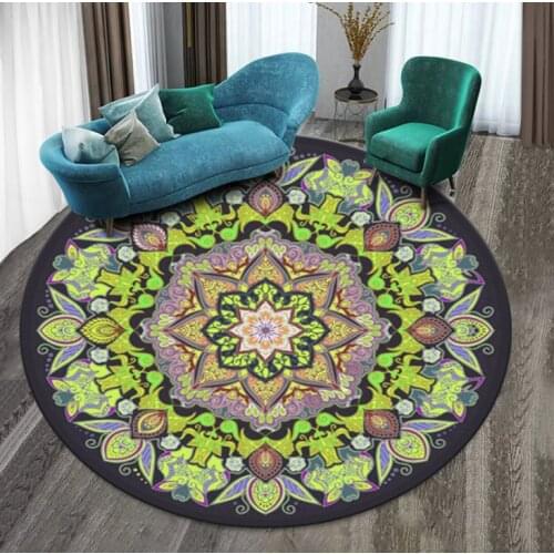 StarBlue-HGS Carpet Round Datura Garden carpet Floor Mat Doormat Rug Carpet KidsThrow Rug Living room carpet