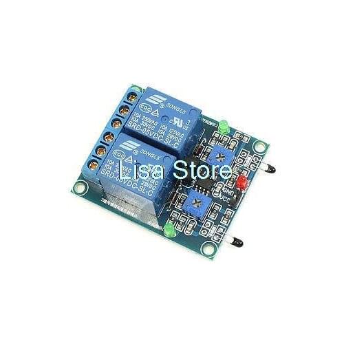 Temperature Sensor Control Relay Module 2-Channel DC 5V Voltage