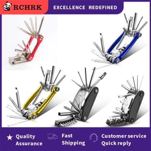 2021 Bicycle Repair Tools Kit Hex Spoke Cycling Screwdrivers Tool Tyre Lever Allen Wrench MTB Mountain Bike Multitool Cycling