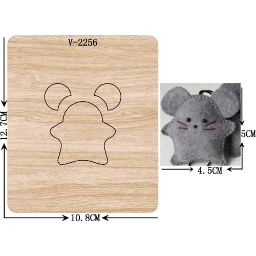 New mouse wooden dies cutting dies for scrapbooking Multiple sizes V-2256