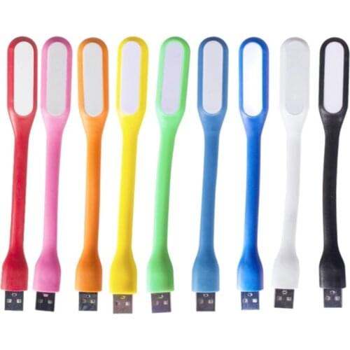 New Ten Colors LED USB Lamp Book Light Mini Portable USB LED Light Power Bank Portable Notebook LED Reading Desk Night Lights