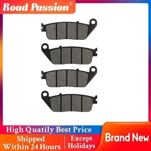 Road Passion Motorcycle Front Brake Pads For Honda NV400 Steed XR400 Supermotard VT600 Shadow CBR1000F CBR1000 F ST1100