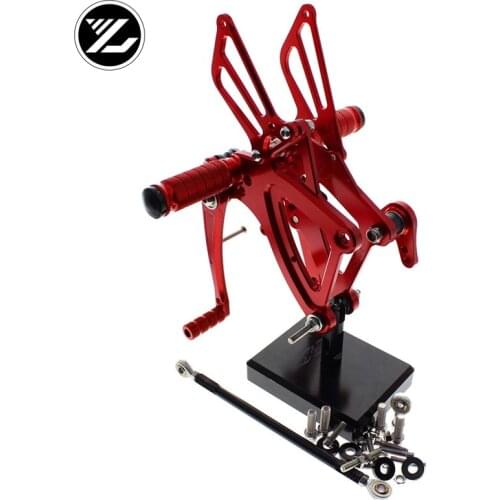CNC Verstelbare Rearsets Achter Set Motorfiets Footrest Moto Pedaal pedal For Honda CBR500R CBR400R CB500F CB400F 2013-2017 15