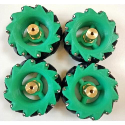 4pcs 70mm Nylon Omnidirectional Wheel Omni Tire Universal Tyre For Arduino DIY Smart Car RC Toy Compatible Plastic Hub Coupling