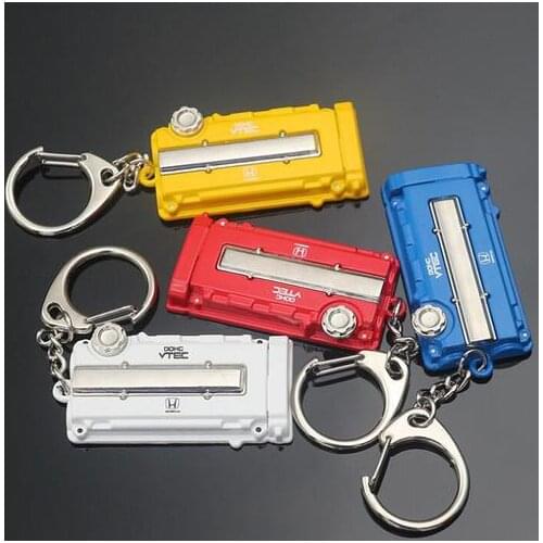 Funny Auto Modified Engine Cover Shaped Car Part Keyring Turbo Keychain Gift New
